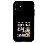 Just Play Saxophone Saxophoniste Groupe de Jazz Amusant Coque pour iPhone 11