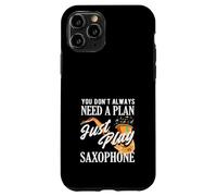 Just Play Saxophone Saxophoniste Groupe de Jazz Amusant Coque pour iPhone 11 Pro
