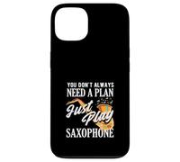 Just Play Saxophone Saxophoniste Groupe de Jazz Amusant Coque pour iPhone 13