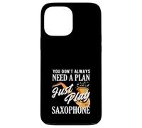 Just Play Saxophone Saxophoniste Groupe de Jazz Amusant Coque pour iPhone 13 Pro Max