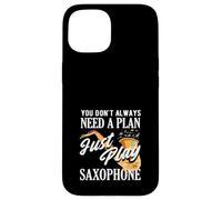 Just Play Saxophone Saxophoniste Groupe de Jazz Amusant Coque pour iPhone 15