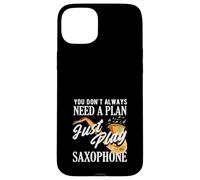 Just Play Saxophone Saxophoniste Groupe de Jazz Amusant Coque pour iPhone 15 Plus