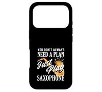 Just Play Saxophone Saxophoniste Groupe de Jazz Amusant Coque pour iPhone 17 Pro