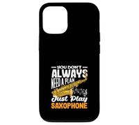 Just Play Saxophone Saxophoniste Instrument de Jazz Coque pour iPhone 12/12 Pro