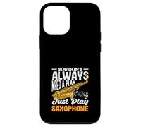Just Play Saxophone Saxophoniste Instrument de Jazz Coque pour iPhone 12 Mini