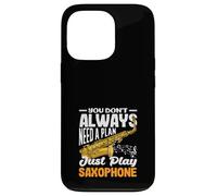 Just Play Saxophone Saxophoniste Instrument de Jazz Coque pour iPhone 13 Pro