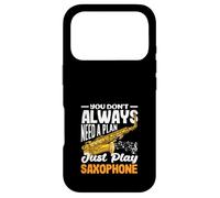 Just Play Saxophone Saxophoniste Instrument de Jazz Coque pour iPhone 17 Pro