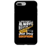 Just Play Saxophone Saxophoniste Instrument de Jazz Coque pour iPhone 7 Plus/8 Plus