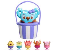 Just Play Seau de friandises Disney Munchlings avec Figurines interactives de 3,8 cm de Haut, 6 Accessoires, Figurines à Collectionner, emballages mystères, Jouets pour Enfants de 3 Ans et Plus