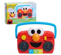 Just Play Sesame Street Elmo Take Along Boombox avec lumières et sons Jouet interactif 14 cm Apprentissage et éducation Jouet pour enfants à partir de 2 ans