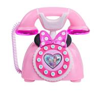 Just Play Téléphone à Cadran Minnie Mouse de Disney Junior avec Effets sonores et Lumineux, Jouets pour Enfants de 3 Ans et Plus