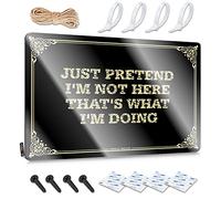 Just Pretend I'm Not Here That's What I'm Doing Panneau de ferme Décoration murale pour chambre de garçon (30 x 40 cm)