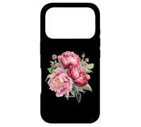 Just Pretty Aquarelle Pivoines Roses luxuriantes Coque pour iPhone 17 Pro