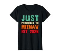 Just Promuted to Meemaw Est 2026 Vintage Grandma 26 T-Shirt