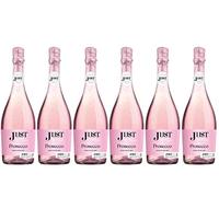 JUST - Prosecco Spumante Rosé - Vin rosé pétillant Extra Sec (6 x 0.75L)
