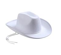 Just Ranching Chapeau de cowboy blanc pour femme, blanc, Taille unique