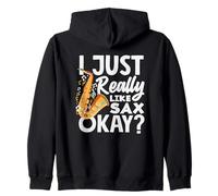 Just Really Like Saxophone Orchestra Jazz Band Sweat à Capuche