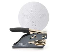 JUST REFINE Tampon à gaufrer personnalisé - Pince à gaufrer pour papier avec initiales ou nom, idéale pour invitations, cartes et cadeaux - Différents modèles (Legacy)