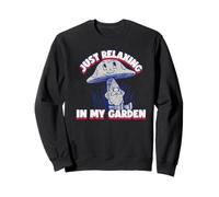 Just Relaxing in My Garden (Graphique de Nain Amusant) Sweatshirt