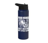 Just Resting My Eyes Funny Frog Nap Lover Lazy Sleeper Stainless Steel Insulated Water Bottle