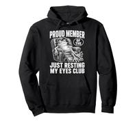 Just Resting My Eyes Funny Frog Nap Lover Lazy Sleeper Sweat à Capuche