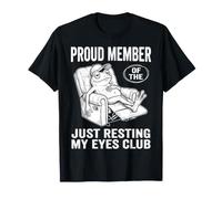 Just Resting My Eyes Funny Frog Nap Lover Lazy Sleeper T-Shirt