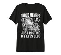 Just Resting My Eyes Funny Frog Nap Lover Lazy Sleeper T-Shirt Haut de Gamme