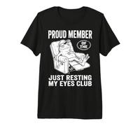 Just Resting My Eyes Funny Frog Nap Lover Lazy Sleeper T-Shirt Haut de Gamme
