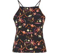 Just Rhyse Haut 'Waikiki' jaune / orchidée / orange / noir, Taille XS