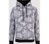 Just Rhyse Sweat-shirt gris clair / noir / blanc, Taille M