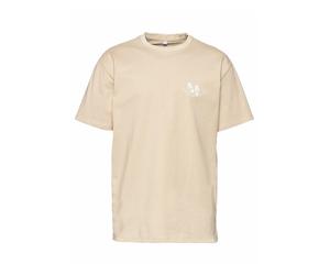 Just Rhyse T-Shirt 'Go Further' sable / blanc, Taille S