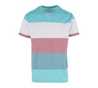 Just Rhyse T-Shirt 'Seaside' bleu / bleu clair / mauve / blanc, Taille L