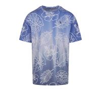 Just Rhyse T-Shirt 'Wave Bounce' opal / bleu-gris / gris clair, Taille XXL