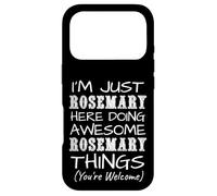 Just Rosemary Here Doing Rosemary Things Prénom Coque pour iPhone 17 Pro