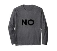 Just Say No for What's Wrong Graphic Tees & Cool Designs Manche Longue