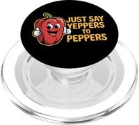 Just Say Yeppers to Peppers Végétal - PopSockets PopGrip pour MagSafe