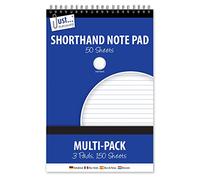 Just Stationery Lot de 3 blocs sténo 100
