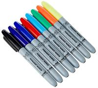 Just stationery Lot de 8 marqueurs permanents colorés