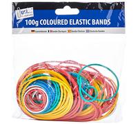 Just Stationery Lot d'élastiques Assortiment de couleurs