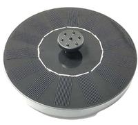 Just Sun Fontaine extérieure Ronde en résine Alimentation Solaire Fontaine + Batterie + éclairage