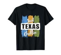 Just Texas Chillin' State Texan Chilling Vintage Rétro T-Shirt