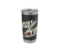 Just The Tip, I Promise Horror Movie Lover Funny Halloween Gobelet isotherme en acier inoxydable double paroi