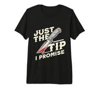 Just The Tip, I Promise Horror Movie Lover Funny Halloween T-Shirt Haut de Gamme