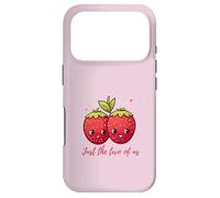 Just The Two of Us Cute Pink Kawaii Strawberry pour Femme Coque pour iPhone 17 Pro