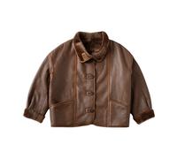 Just Things we Like - JIN Veste Réversible en Shearling - Femme - Vestes - Brun - Taille: 40 FR