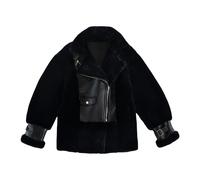 Just Things we Like - Kiyo Shearling Jacket - Femme - Vestes - Noir - Taille: 38 FR