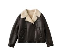 Just Things we Like - Miki Lambskin Shearling Jacket - Femme - Vestes - Brun - Taille: 36 FR
