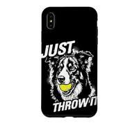 Just Throw It Border Collie pour Amoureux des Chiens Coque pour iPhone XS Max