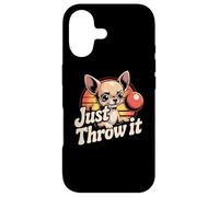Just Throw It | Propriétaire de Chien Chihuahua | Humour Tiny Dog Meme Coque pour iPhone 17