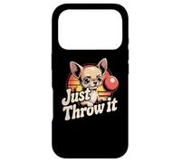 Just Throw It | Propriétaire de Chien Chihuahua | Humour Tiny Dog Meme Coque pour iPhone 17 Pro